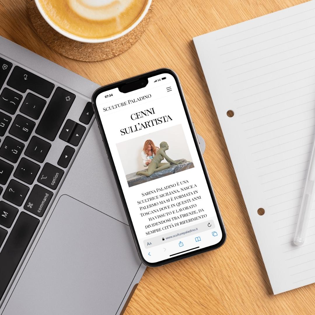 realizzazione sito web sculture paladino